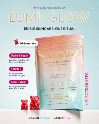 LUMI-GLOW Marine Collagen Gummies (60 stk per pakke)