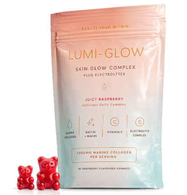 LUMI-GLOW Marine Collagen Gummies (60 stk per pakke)